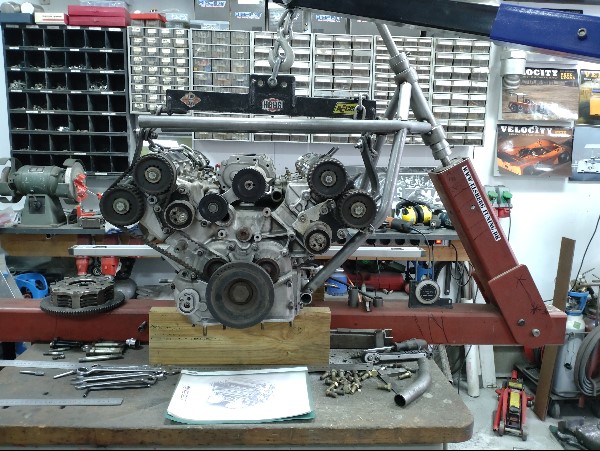 Frame for the 3L Ferrari engine.